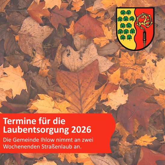 Termine für die Laubentsorgung 2026