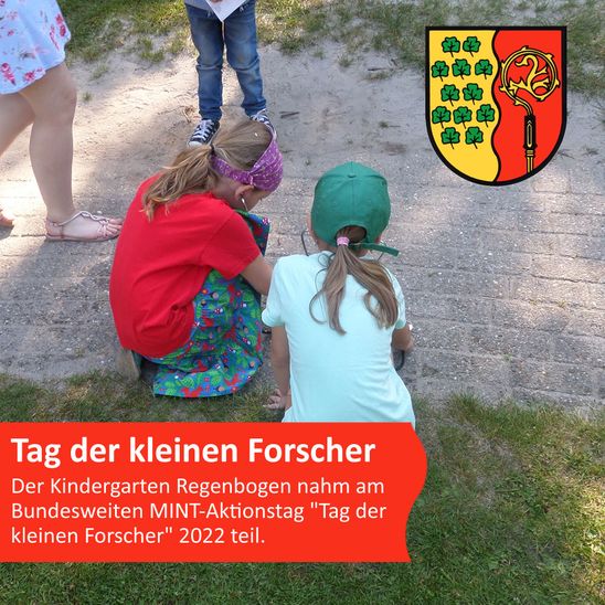 Kindergarten Regenbogen: Bundesweiter MINT-Aktionstag "Tag der kleinen Forscher"