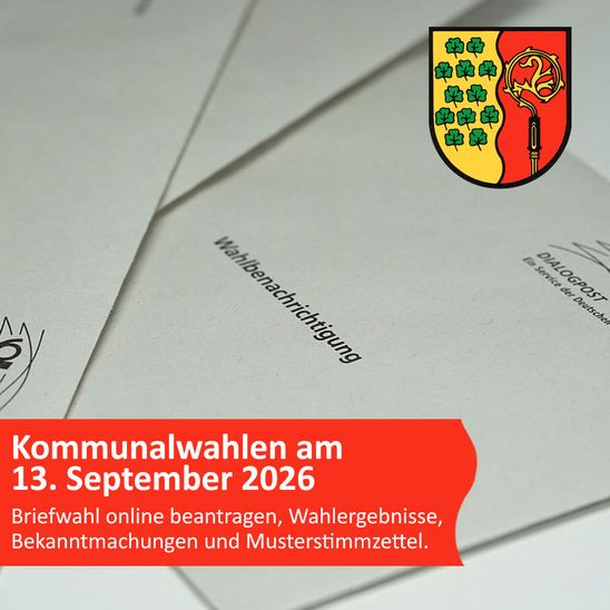 Kommunalwahlen am 13.09.2026
